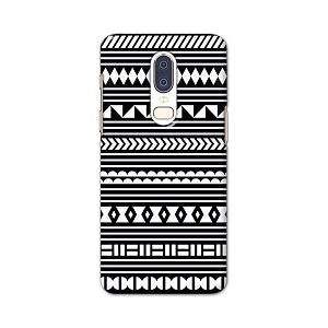 printfidaa geometric tribal pattern printed designer hard back case for oneplus 6 back cover -h8 vkm2030
