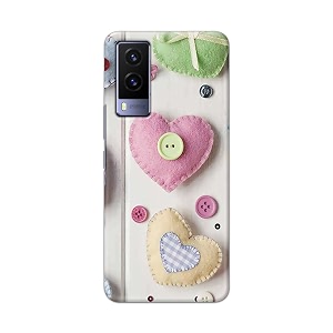 PRINTFIDAA Heart Shape Hard Back Cover for
