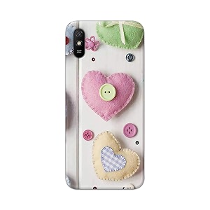 PRINTFIDAA Heart Shape Hard Back Cover for