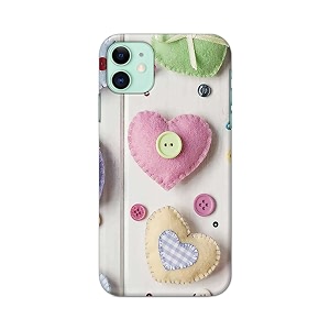 PRINTFIDAA Heart Shape Hard Back Cover for