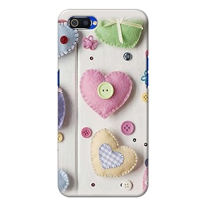 PRINTFIDAA Heart Shape Hard Back Cover for