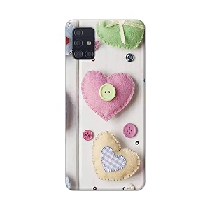 PRINTFIDAA Heart Shape Hard Back Cover for