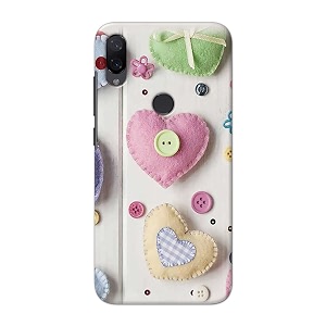 PRINTFIDAA Heart Shape Hard Back Cover for
