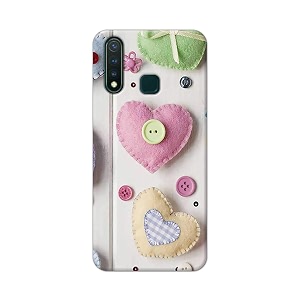 PRINTFIDAA Heart Shape Hard Back Cover for