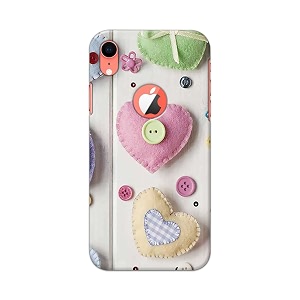 PRINTFIDAA Heart Shape Hard Back Cover for
