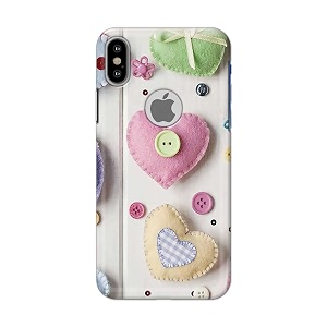 PRINTFIDAA Heart Shape Hard Back Cover for