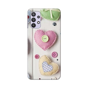 PRINTFIDAA Heart Shape Hard Back Cover for