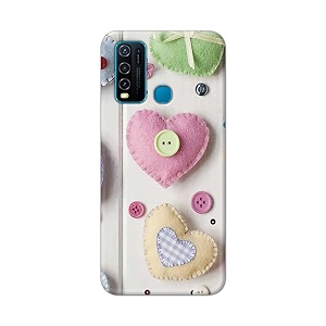 PRINTFIDAA Heart Shape Hard Back Cover for