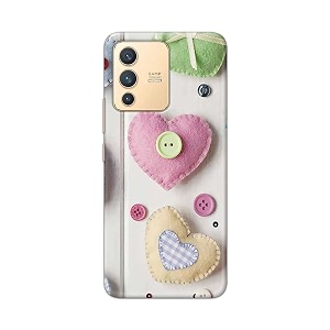 PRINTFIDAA Heart Shape Hard Back Cover for