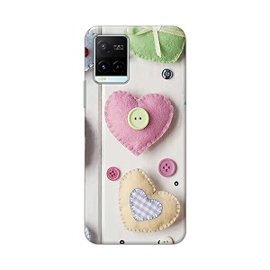 PRINTFIDAA Heart Shape Hard Back Cover for
