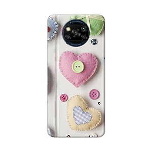 PRINTFIDAA Heart Shape Hard Back Cover for