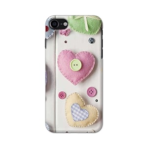 PRINTFIDAA Heart Shape Hard Back Cover for