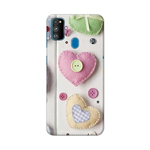 PRINTFIDAA Heart Shape Hard Back Cover for