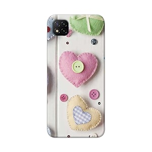 PRINTFIDAA Heart Shape Hard Back Cover for