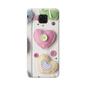 PRINTFIDAA Heart Shape Hard Back Cover for