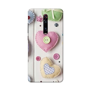 PRINTFIDAA Heart Shape Hard Back Cover for