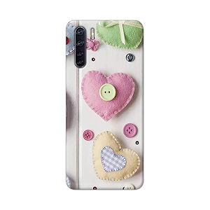 PRINTFIDAA Heart Shape Hard Back Cover for