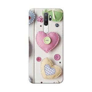 PRINTFIDAA Heart Shape Hard Back Cover for