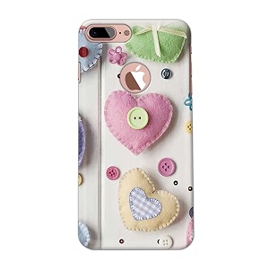 PRINTFIDAA Heart Shape Hard Back Cover for