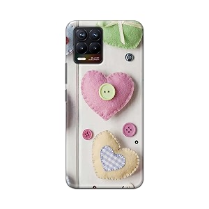PRINTFIDAA Heart Shape Hard Back Cover for
