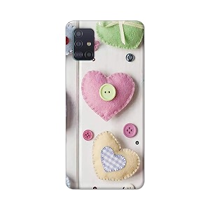 PRINTFIDAA Heart Shape Hard Back Cover for