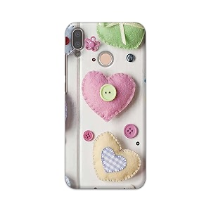 PRINTFIDAA Heart Shape Hard Back Cover for