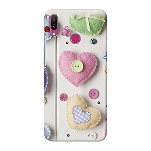 PRINTFIDAA Heart Shape Hard Back Cover for