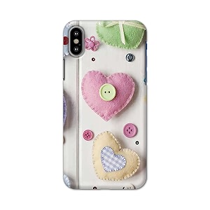 PRINTFIDAA Heart Shape Hard Back Cover for