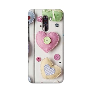 PRINTFIDAA Heart Shape Hard Back Cover for
