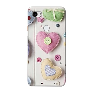 PRINTFIDAA Heart Shape Hard Back Cover for