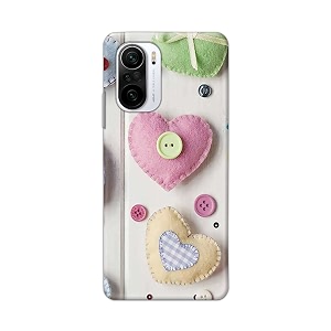 PRINTFIDAA Heart Shape Hard Back Cover for