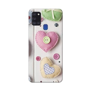 PRINTFIDAA Heart Shape Hard Back Cover for
