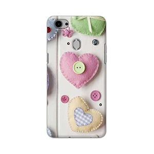 PRINTFIDAA Heart Shape Hard Back Cover for