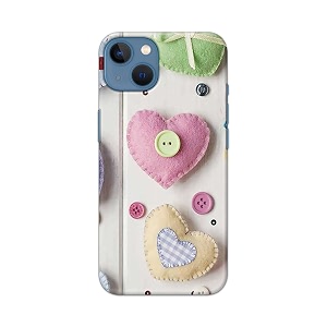 PRINTFIDAA Heart Shape Hard Back Cover for