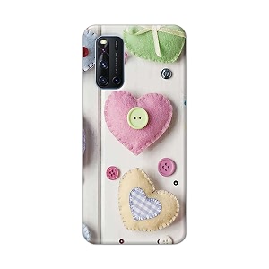 PRINTFIDAA Heart Shape Hard Back Cover for