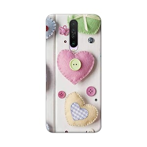 PRINTFIDAA Heart Shape Hard Back Cover for