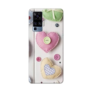 PRINTFIDAA Heart Shape Hard Back Cover for