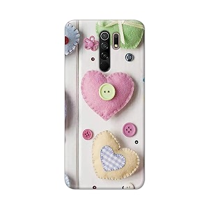 PRINTFIDAA Heart Shape Hard Back Cover for