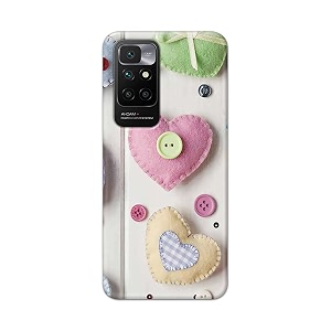 PRINTFIDAA Heart Shape Hard Back Cover for