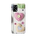 PRINTFIDAA Heart Shape Hard Back Cover for