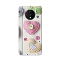 PRINTFIDAA Heart Shape Hard Back Cover for