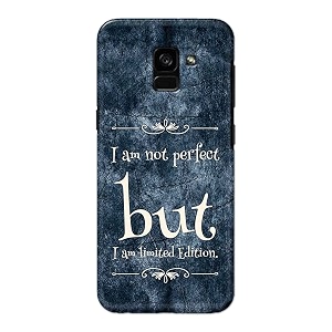 printfidaa i am not perfect but i am limited edition printed designer hard back case for samsung galaxy a5 2018  samsung a8 2018 a530f a530f  ds back cover -h8 vkm2025