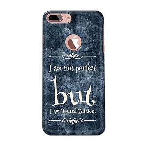 printfidaa i am not perfect but i am limited edition printed designer hard back case for iphone 7 plus logo 5534  iphone 8 plus logo 5534 a1784 a1661 back cover -h8 vkm2025
