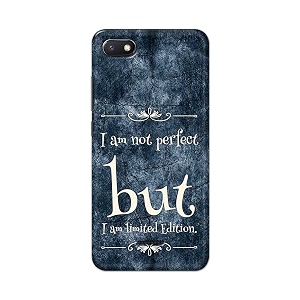 printfidaa i am not perfect but i am limited edition printed designer hard back case for redmi 6a back cover -h8 vkm2025