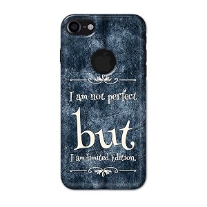 printfidaa i am not perfect but i am limited edition printed designer hard back case for apple iphone 7 logo 4734  iphone 8 logo 4734 a1778 a1660 back cover -h8 vkm2025