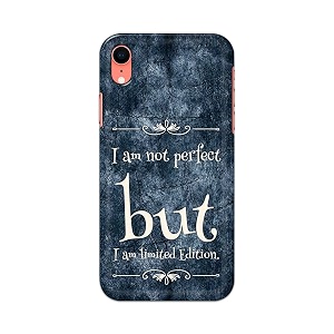 printfidaa i am not perfect but i am limited edition printed designer hard back case for apple iphone xr 6134 a2105 a1984 a2107 a2108 back cover -h8 vkm2025