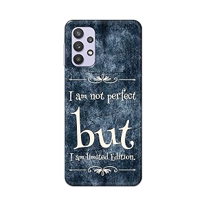 printfidaa i am not perfect but i am limited edition printed designer hard back case for samsung galaxy m32 5g  a32 5g back cover -h8 vkm2025