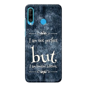 printfidaa i am not perfect but i am limited edition printed designer hard back case for huawei p30 litenova 4e marie-l21bx mar-l01a mar-l21a mar-lx1a back cover -h8 vkm2025