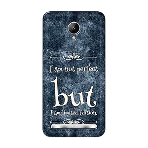 printfidaa i am not perfect but i am limited edition printed designer hard back case for lenovo c2 k10a40 back cover -h8 vkm2025