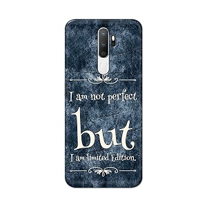 printfidaa i am not perfect but i am limited edition printed designer hard back case for oppo a5 2020  oppo a9 2020  oppo a11x back cover -h8 vkm2025